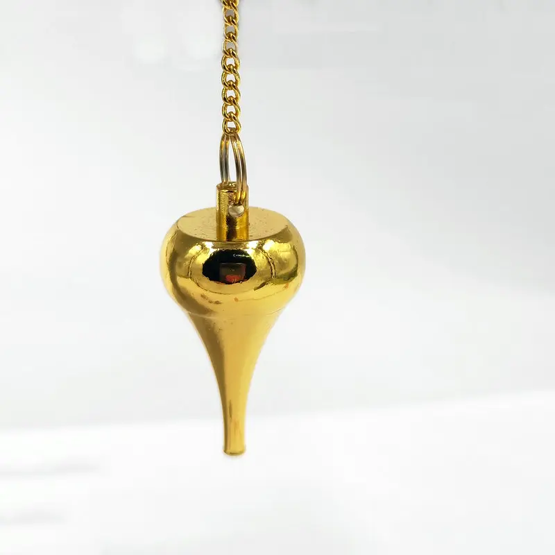

Dowsing Healing Pyramid spiritual Reiki pendulums for dowsing Charms Chakra Amulet Chrome gold rose gold Copper pendant female