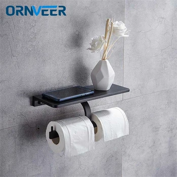 

New Style Multi function Bathroom Shelves Double Roll toilet Paper Holders Bathroom Accessories
