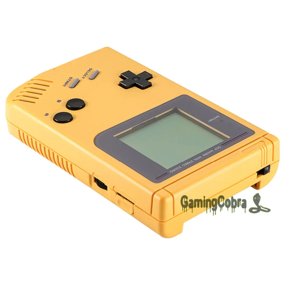 Yellow Solid Full Housing Shell Buttons with Screen Len for Gameboy DMG-01 - GBF001