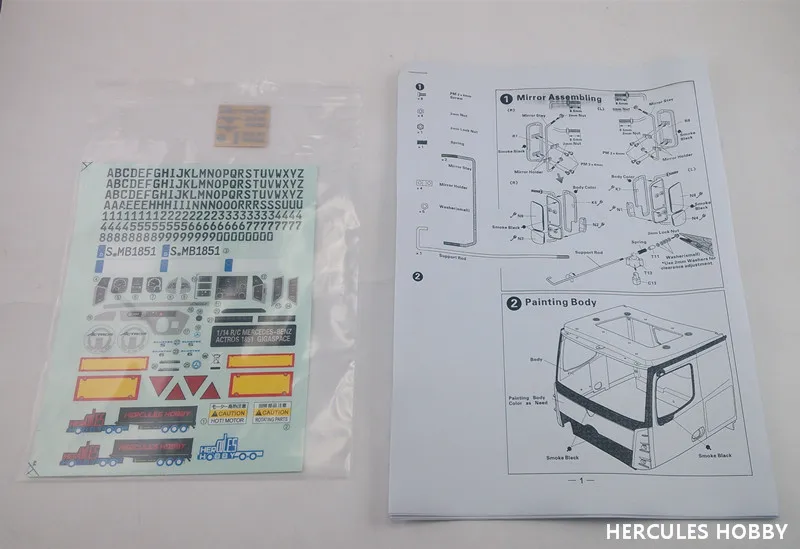 [HERCULES HOBBY] TAMIYA 1 14 Scale тягач Actros 3551 полный кузов 3 оси