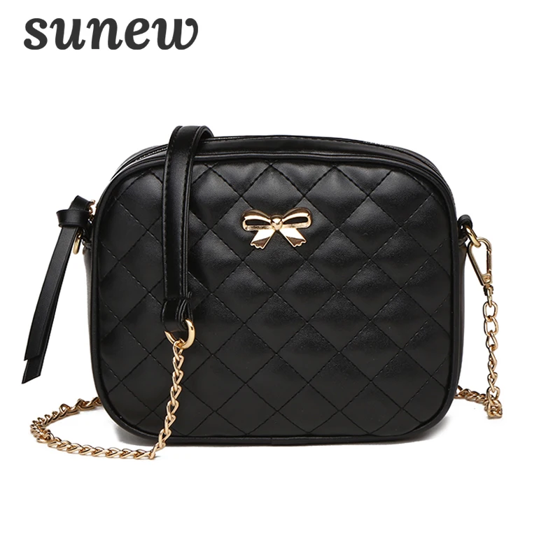 

New Small Mini Bow Leather Chain Shoulder Bag Female Lady Handbag Tote Bags Crossbody Bags For Women Messenger Bags Bolsas K065