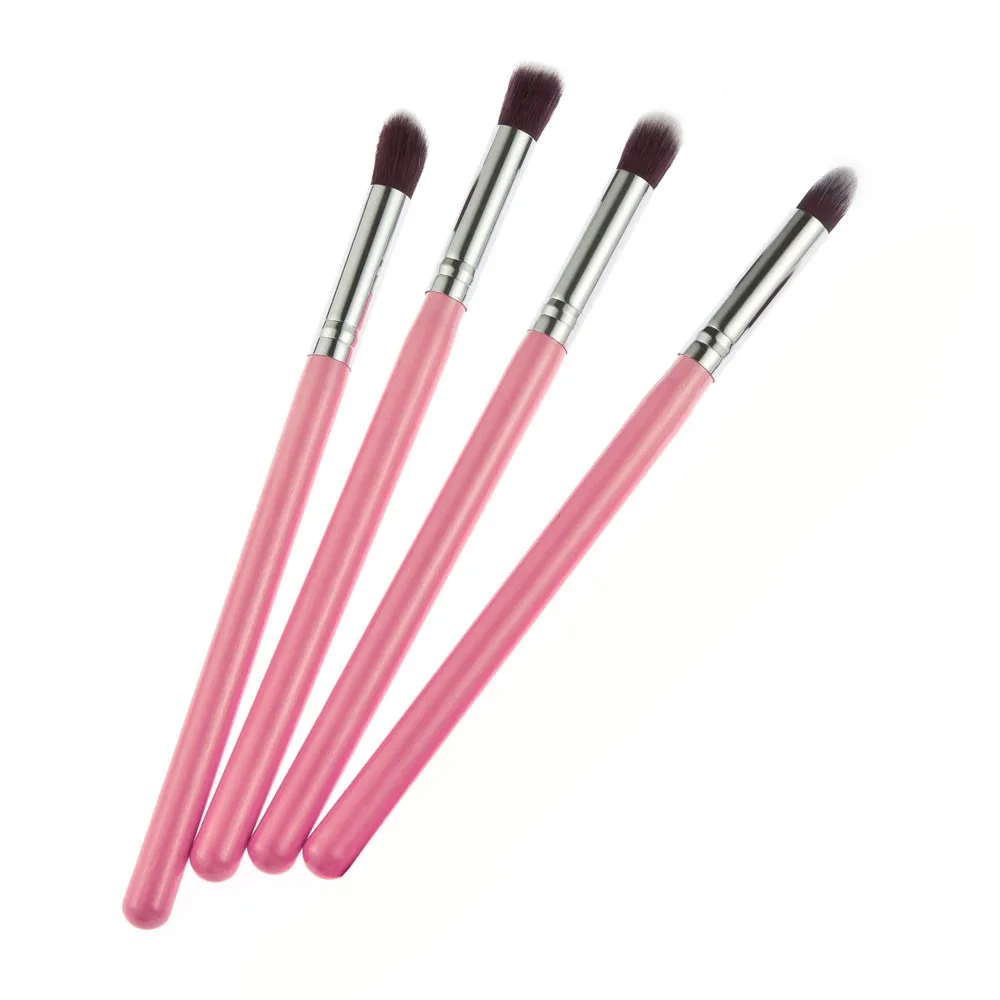 Новое поступление профессиональная 4 шт. розовая ручка косметический инструмент для макияжа тени Пудра основа набор кистей для смешивания
