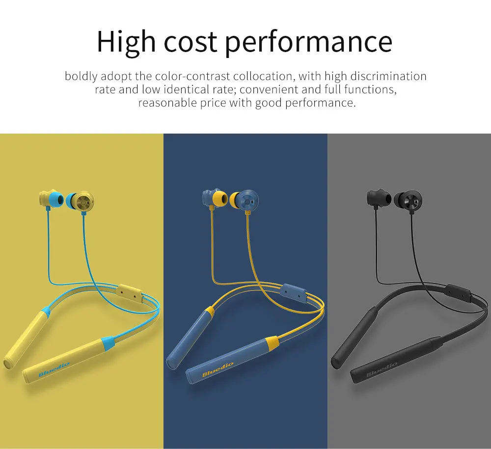 Bluedio TN2 спортивные bluetooth-наушники с активным шумоподавлением/беспроводная гарнитура для телефонов и музыки