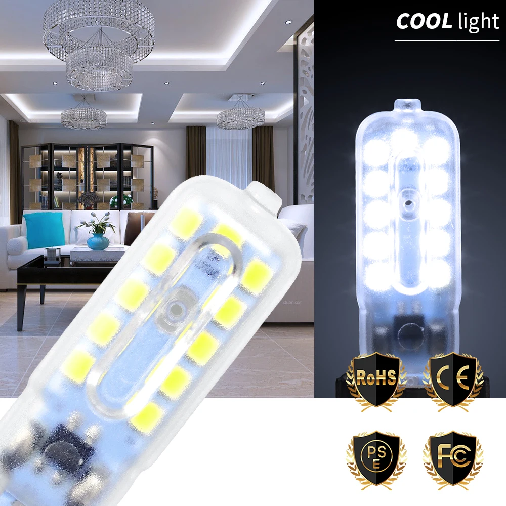 

Mini G9 LED Bulb 3W Lampe LED Light 5W g9 Corn Bulb Replace LED Halogen Lamp 2835SMD Spotlight Chandelier Lighting 220V Bombilla