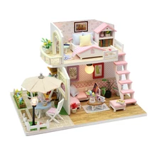 Кукольный дом мебель куклы 3D Кукольный Домик DIY миниатюрная игрушки ручной работы для детей подарок на день рождения Рождественские подарки M033