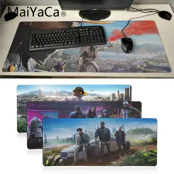 

MaiYaCa Non Slip PC Watch Dogs 2 gamer Gamer Speed Mice Retail Rubber gaming Mousepad Large Lockedge Mouse pad PC Computer mat