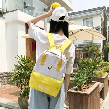 

Backpacks schoolbags 2019 New Fashion men women Large Capacity Solid Color Waterproof Nylon Casual Travel Backpack mochila