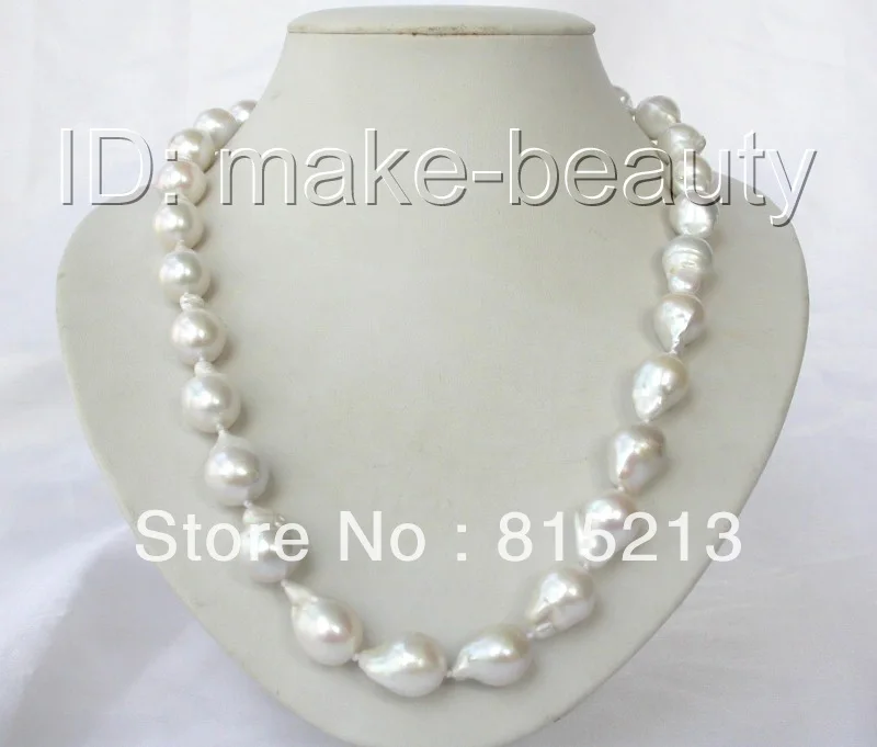 

ddh00548 big 20mm baroque white reborn keshi freshwater pearl necklace 28% Discount (A0511)