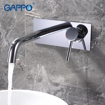 GAPPO wall Mounted Basin Faucet chrome brass basin mixer waterfall mixer shower faucets bath water mixer Faucets taps set gappo white basin faucet bathroom faucet mixer sink faucets chrome brass water faucets bath basin mixer tap water torneira