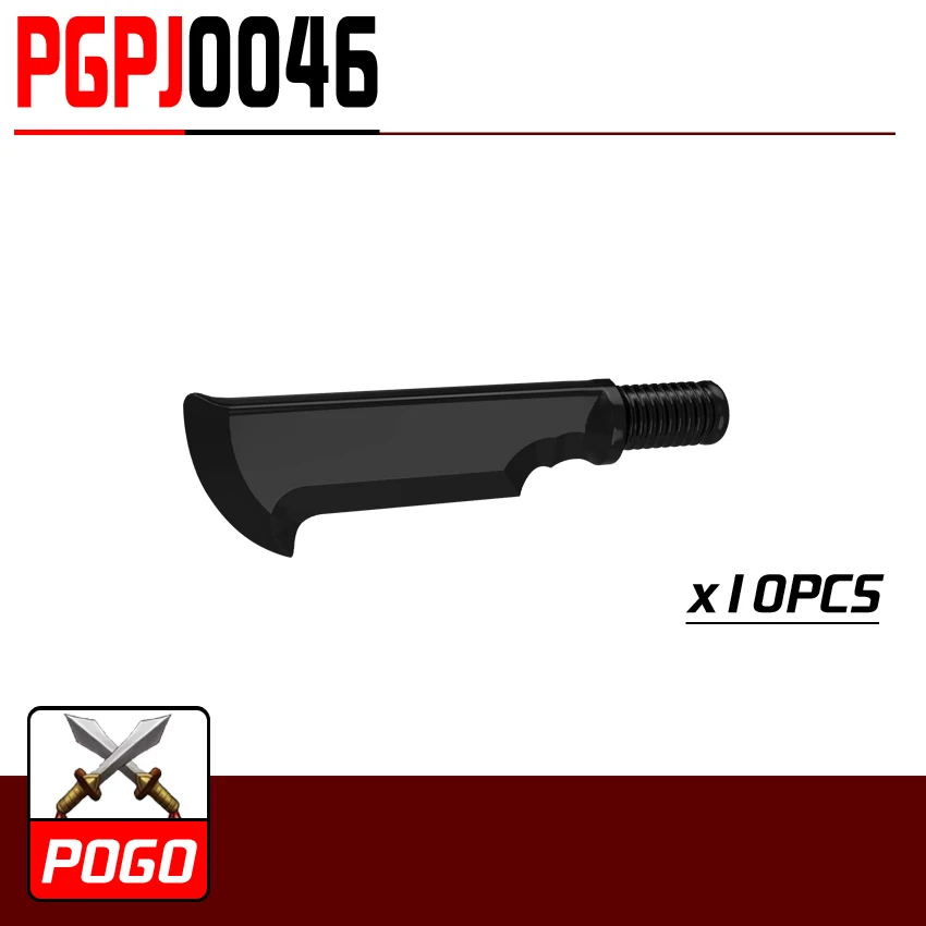 

PG0046 10pcs/lot Machete Rome Knight Weapons SWAT for MINIFIG Action Figures model diy Assemble Building Blocks Kids Toys Gifts
