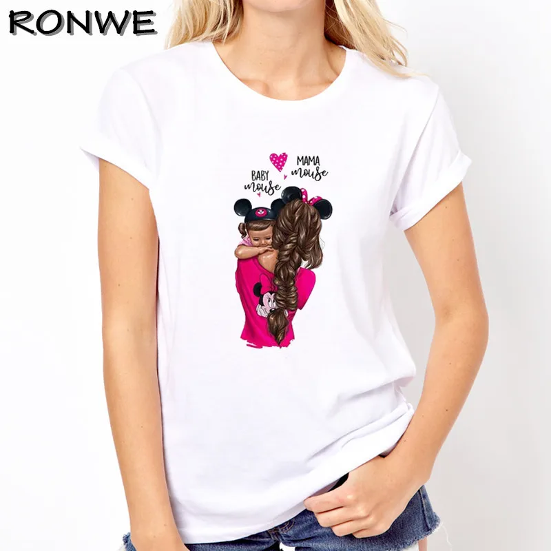 

New Arrival 2019 T Shirt Vogue Tee Shirt Korean Fashion Clothing Harajuku Kawaii White Tshirt Super Mom Female T-shirt Mother's