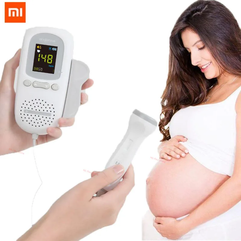 

Xiaomi Fetal Heartbeat Detector High sensitive probe Radiationless Noise Reduction Ultrasound Pregnant Baby Heart Rate Monitor #