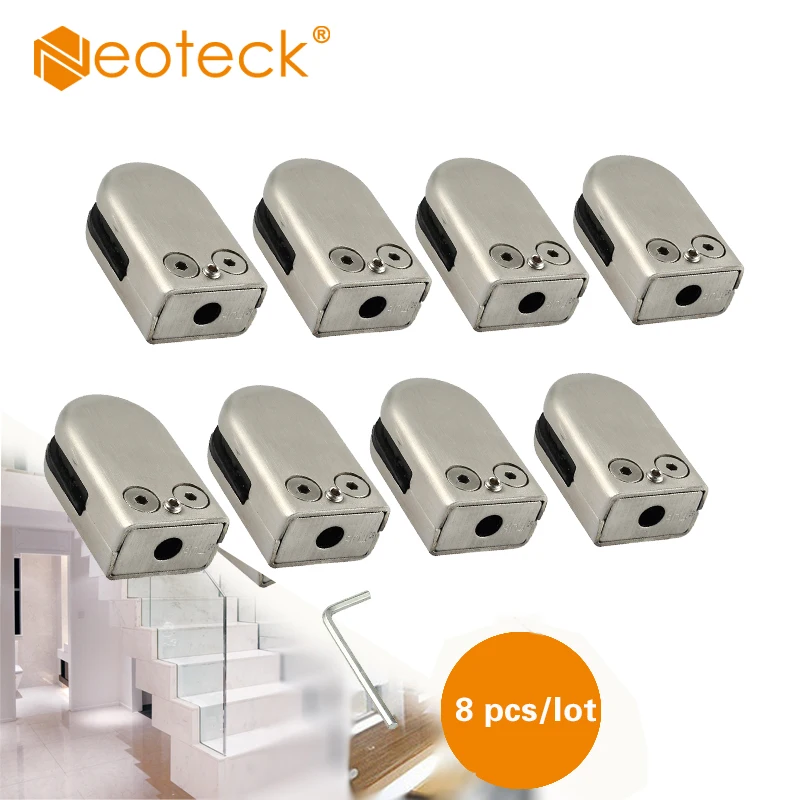 Neoteck нержавеющая сталь 304 зажим для стеклянных зажимов кронштейн плоский задний