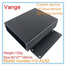 2 шт./лот черный пресс-форм экструдированный строительство домов из блоков 82*27*100 мм 6063-T5 алюминиевая распределительная коробка diy для оборудование для отслеживания по GPS