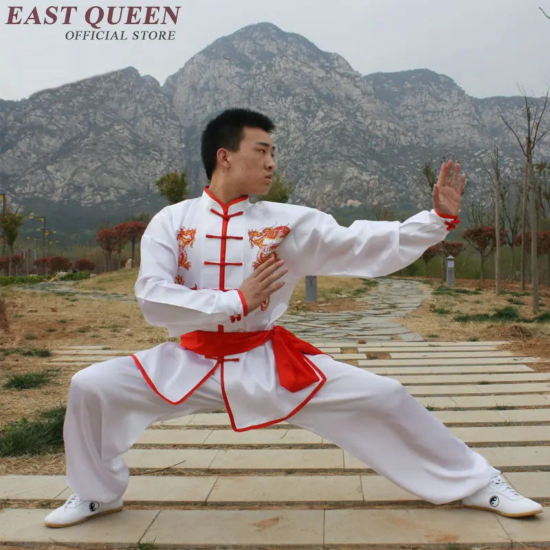 Wushu kung fu clothing uniform costume men male Chinese style dragon martial arts uniform wing chun clothing KK252