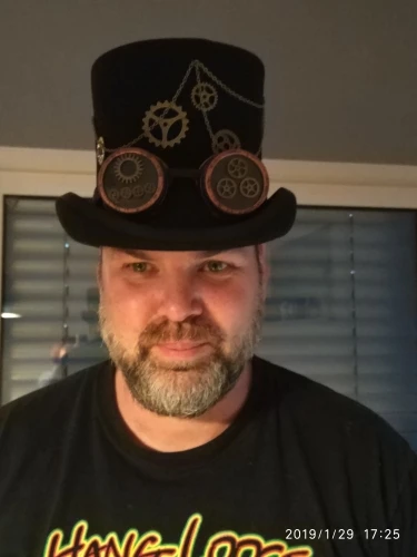 Takerlama винтаж стимпанк шестерни очки цветочный черный топ шляпа в стиле панк Fedora головные уборы готическая лолита косплей шляпа 17 см