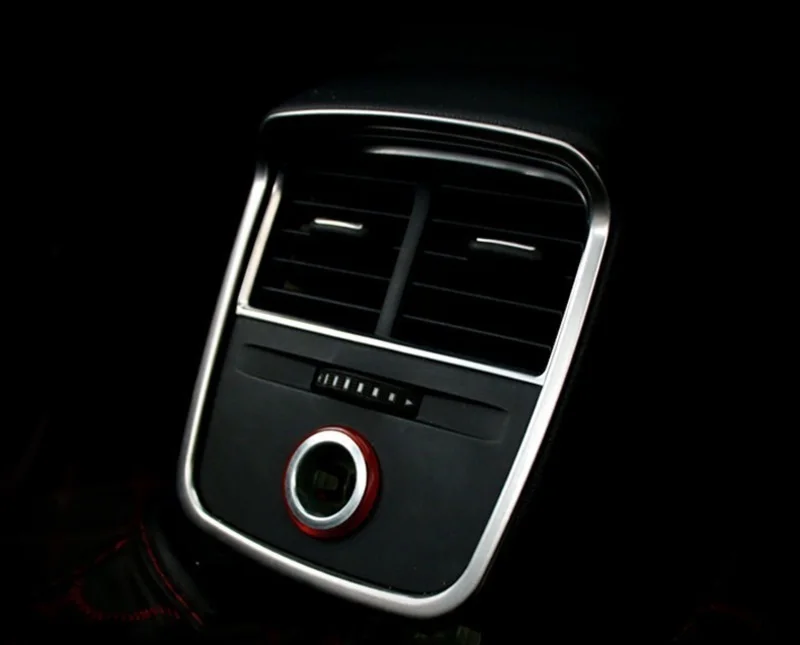 1A42C rear cigarette lighter decorative panel frame interior after air outlet decoration FOR audi A3 for dongfeng peugeot 408 rail for box after the air conditioning outlet 408 central air rear outlet non destructive installation