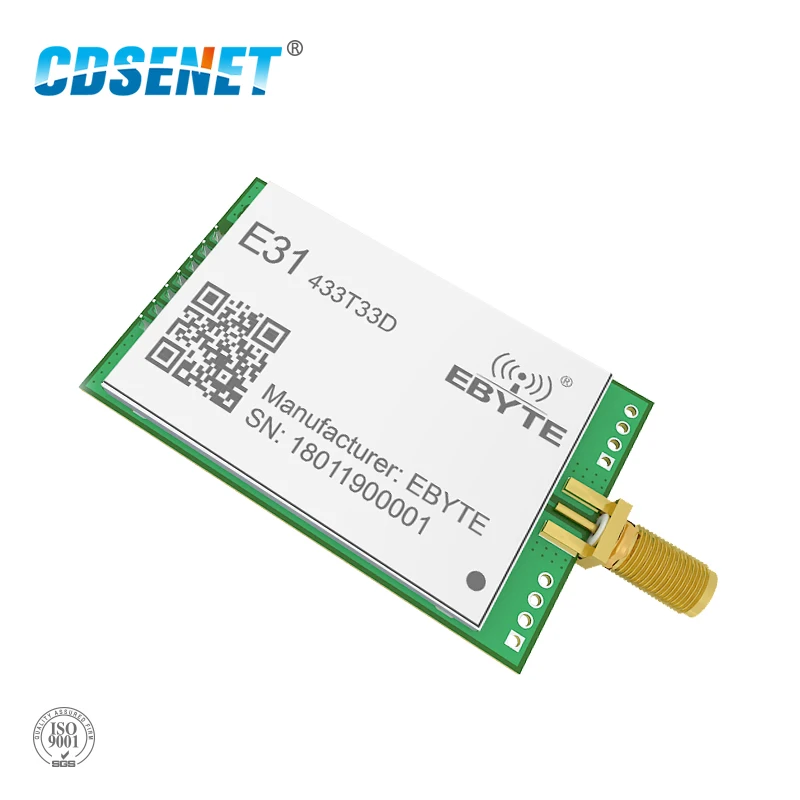 

433MHz AX5243 Transceiver rf Module Long Range 33dBm CDSENET E31-433T33D UART SMA Male 2W 433 MHz rf Transmitter and Receiver