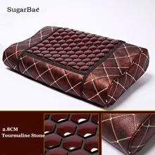 Расслабляющая забота о здоровье шестиугольная Шейная Подушка с турмалином лечение шейных позвонков кислотная Подушка для продажи