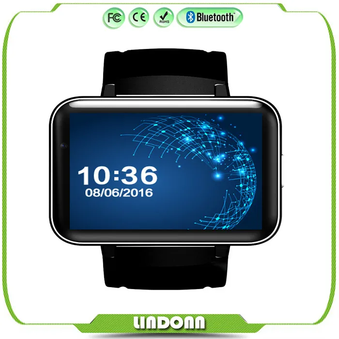

3g smart watch dm98 with gps support wifi sync sms caller id display bluetooth digital watch men women mt6572a pk dm368 q50 mi2