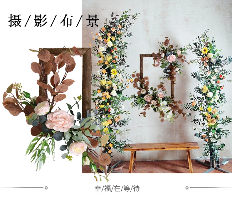 Креативная Ретро картина искусственный цветок фоторамка настенное крепление домашнее украшение свадебное внутреннее украшение большие цветочные рамки