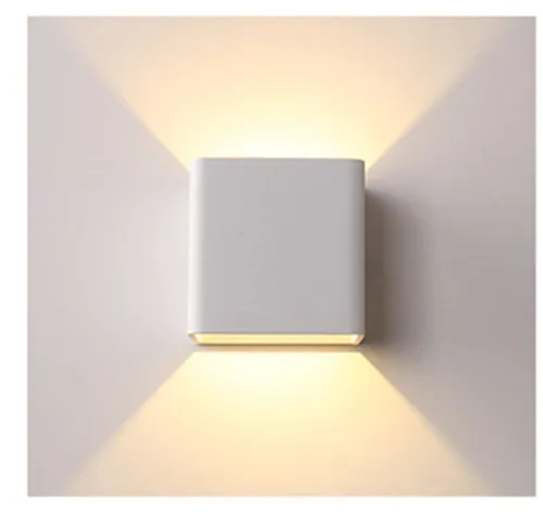 Современный настенный светильник, светодиодные домашние настенные лампы, лестничный светильник, бра, светильник s для спальни, гостиной, лестничный зеркальный светильник Lampara - Цвет абажура: Type 1 White