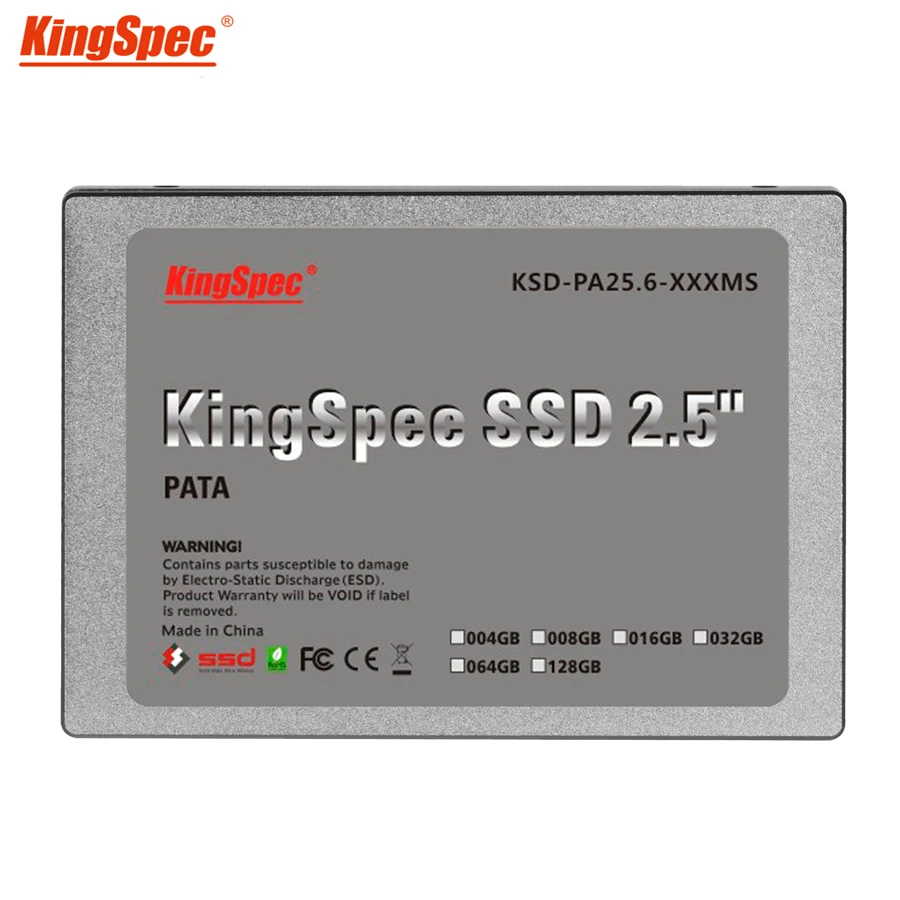 KingSpec 44pin 2 5 &quotPATA 128GB 4 канальный твердотельный жесткий диск HD IDE Flash MLC SSD для IBM X31 X32