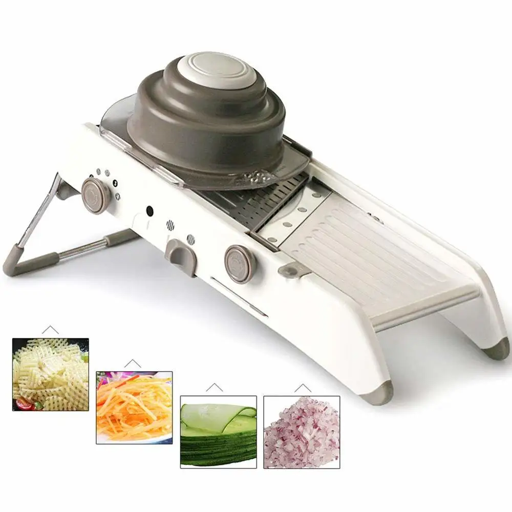 

Mandoline Slicer Manual Stainless Steel Blade Adjustable Vegetable Onion Potato Slicer Food Kitchen Tools