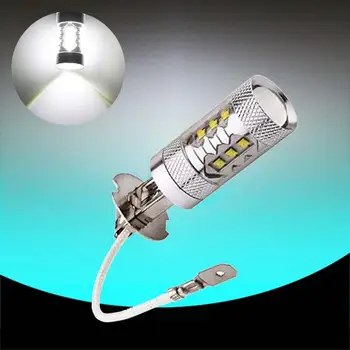 

2X H3 80W Bright LED White Fog Tail Turn DRL Head Car Light Lamp Bulb