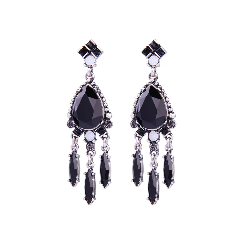 2 цвета черный и красный водослива серьги подарок ювелирные AliExpress Женская мода