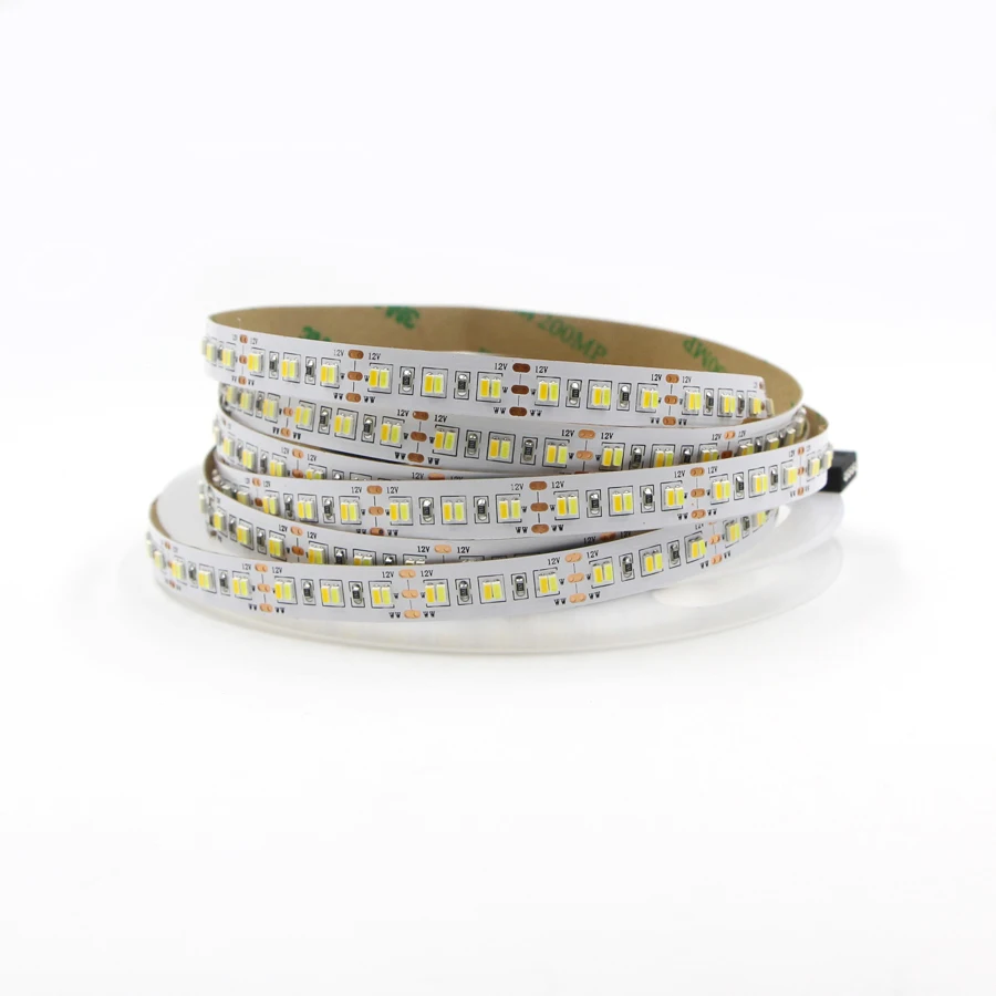 Светодиодная лента CCT 5 м 24 В 12 с регулируемой яркостью SMD 3528 5050 2835 светодиодная WW CW
