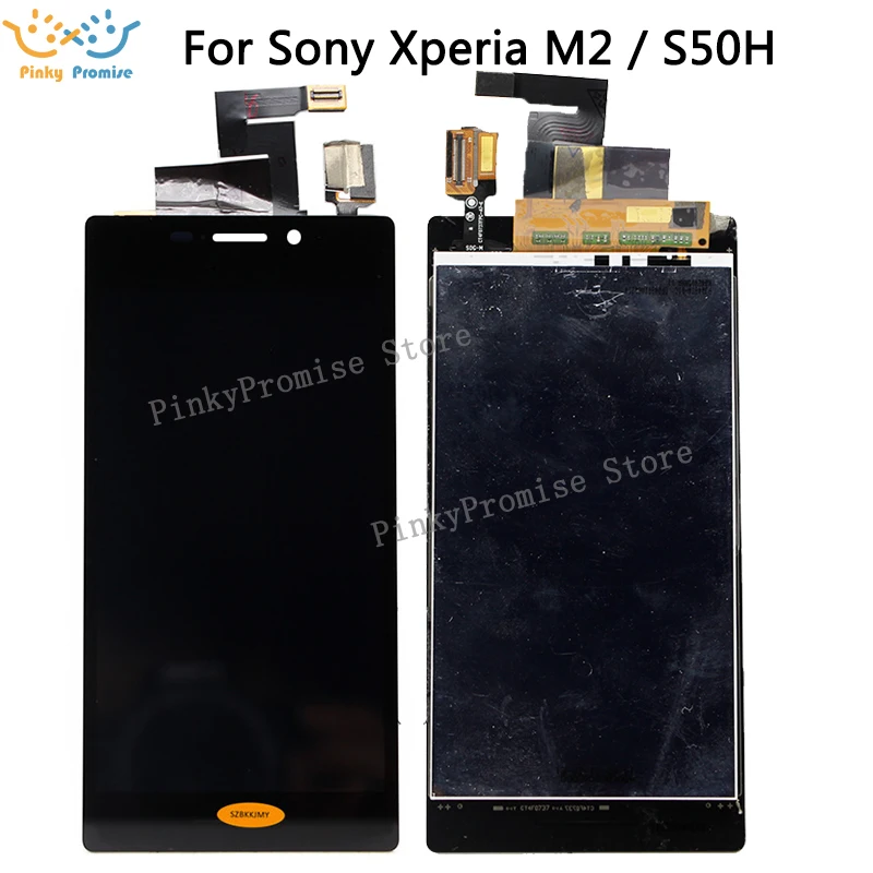 For Sony Xperia M2 Aqua S50H D2302 D2305 D2306 LCD Display+Touch Screen frame Digitizer Assembly Replacement for sony m2 S50h