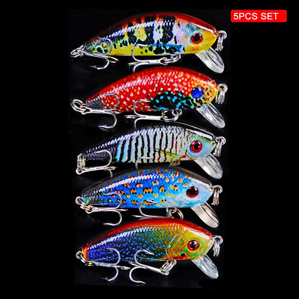 3 10 шт. набор рыболовных приманок Topwater Pencil Bass Bait Искусственный твердый воблер с