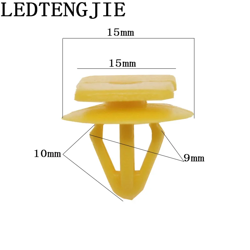 LEDTENGJIE Automotive Fastener Clip 100pcs YT-996 Car Door Panel Interior Fixed Rivet for Chevrolet |