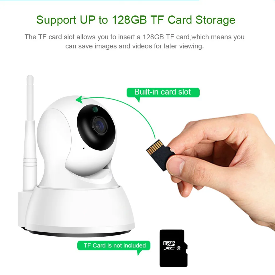 GSUNAN Смарт мини Сковорода/наклона IP камеры WiFi 1080 P Крытая купольная камера