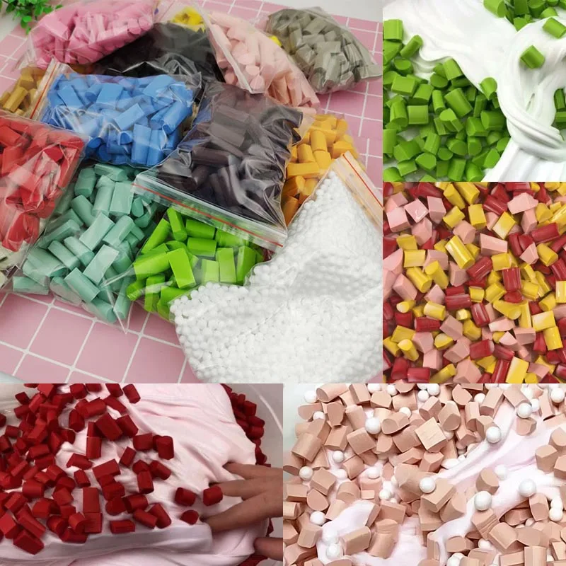 

Multi-color Stress Release Slime Mud Filler Clay Decoration Craft Supplies Sponge Strip DIY Kids Toy GHS99