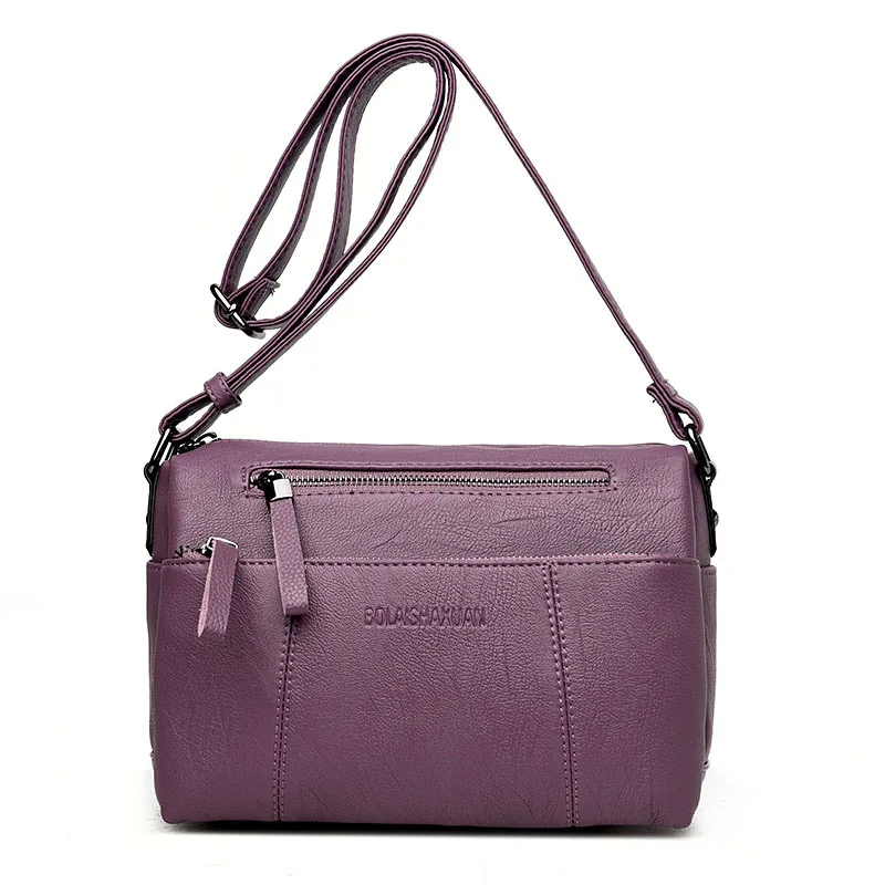 

Women's Genuine Leather Handbags All-match Simple Shoulder CrossBody Bags Ladies Fashion Messenger Bag Women Flap Bags