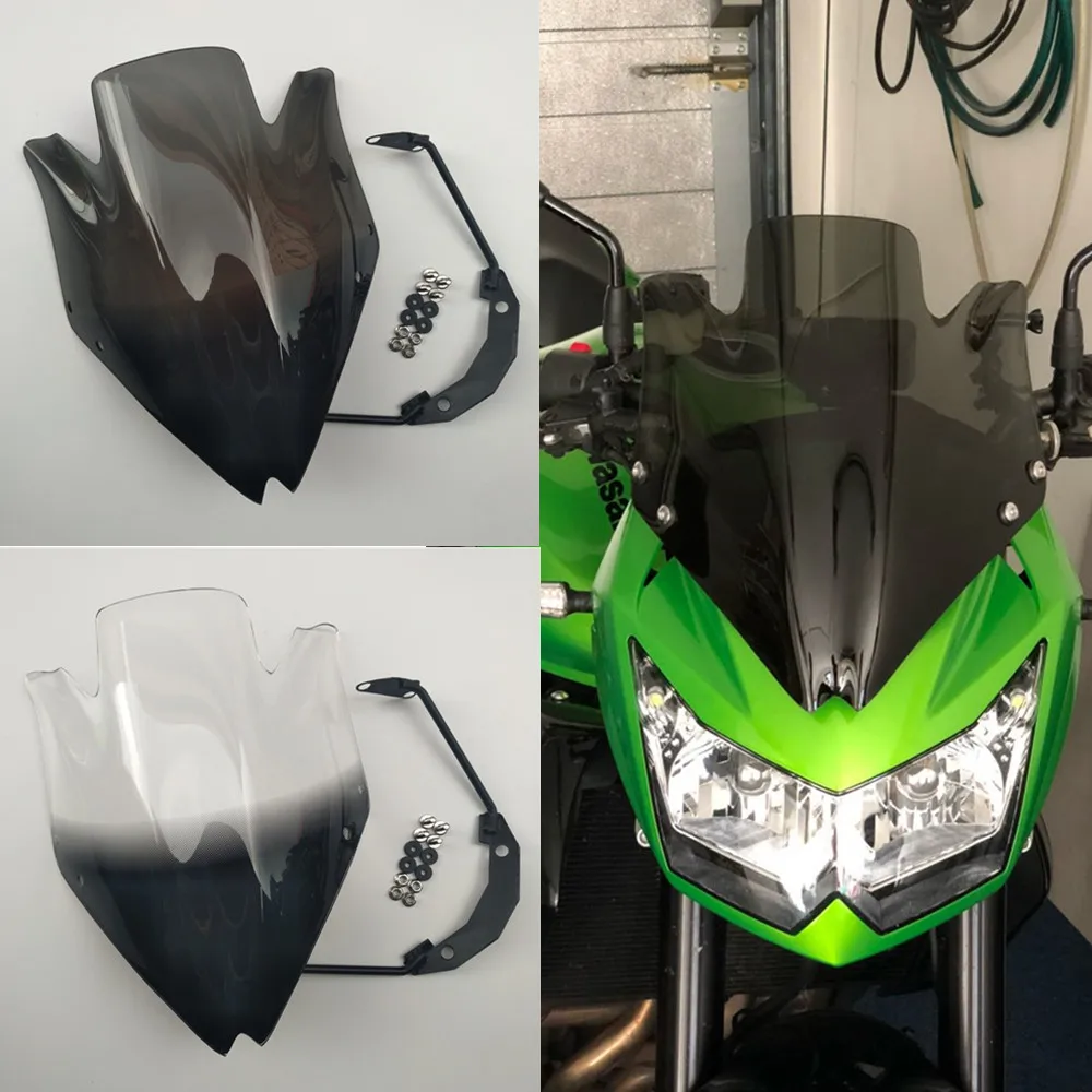 Новое поколение экран лобовое стекло посадка лобового стекла для Kawasaki Z750 Z750R Z 750 2008 2009 2010 2011 2012 черный ветровой дефлектор