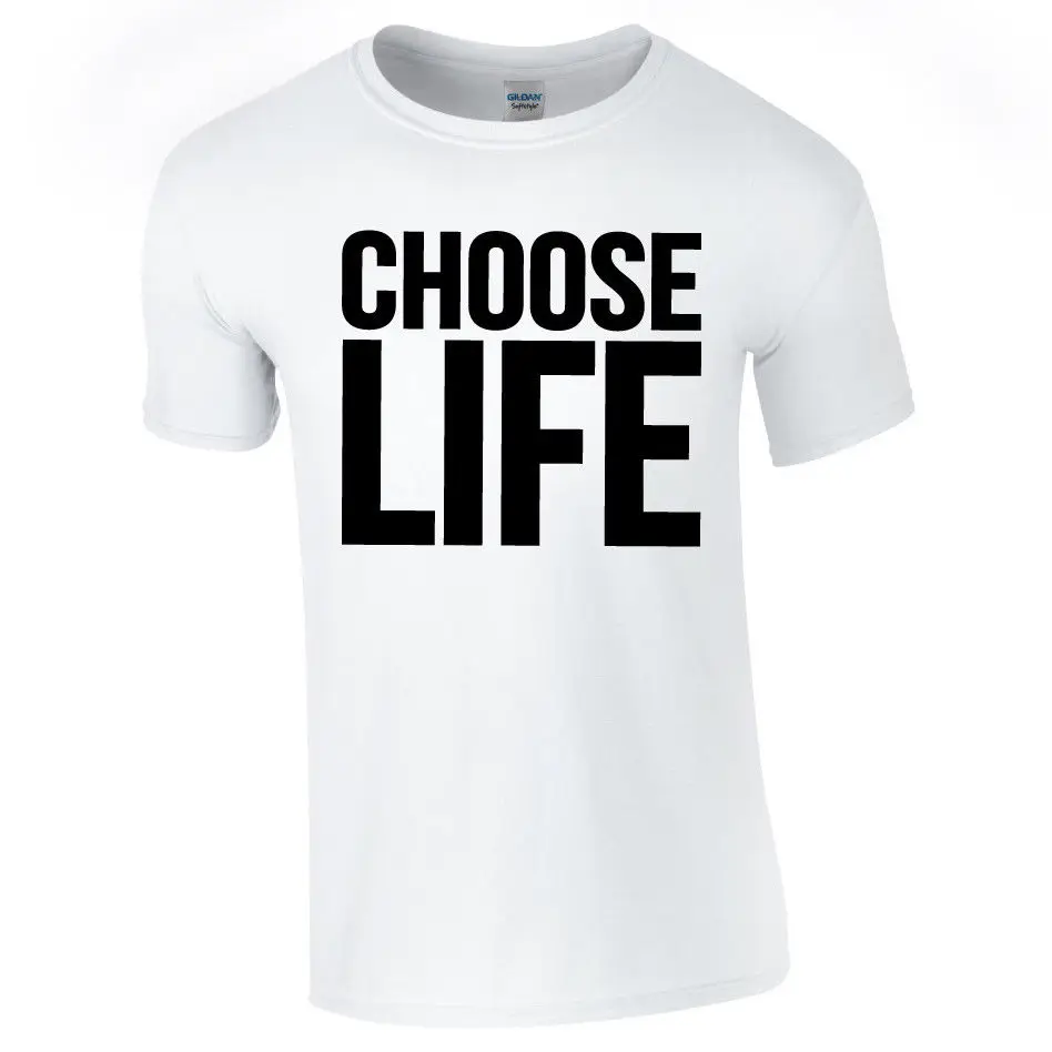 

Choose Life T Shirt Wham Retro 80's George Michael Fancy Dress Concert Top new cotton O Neck t-shirts tops comfortable Tee shirt