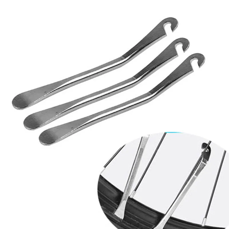 2PCS Motorcycle Cycling Steel Spoon Rim Opener Tire Lever Repair Tools Bicycle