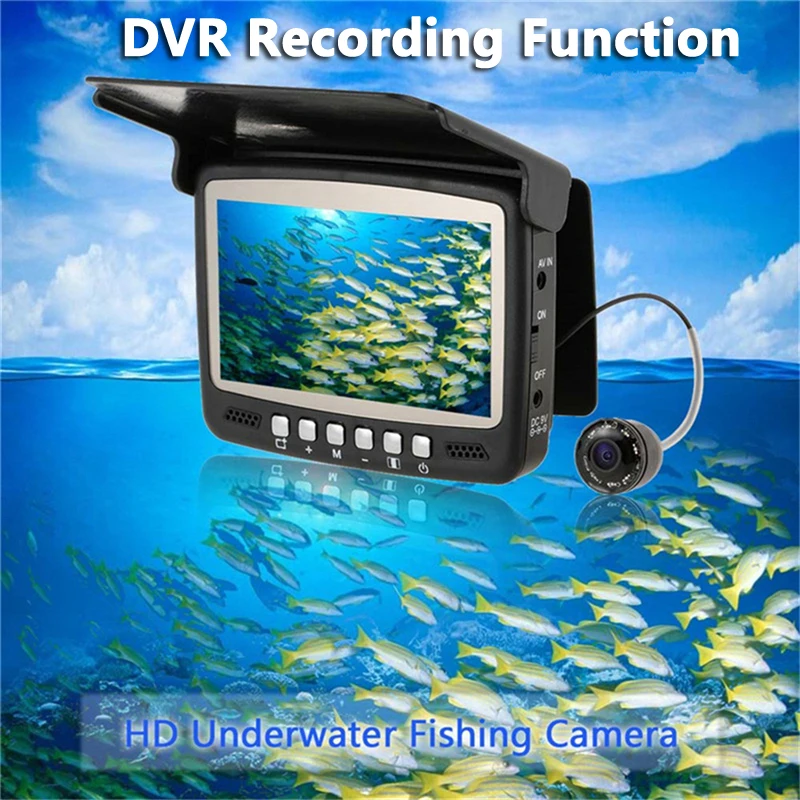 YUMEIQUN 15 м рыболовная камера 1000TVL подводная камера для рыбалки инфракрасная 4," ЖК-монитор Fishfinder камера с солнцезащитным козырьком