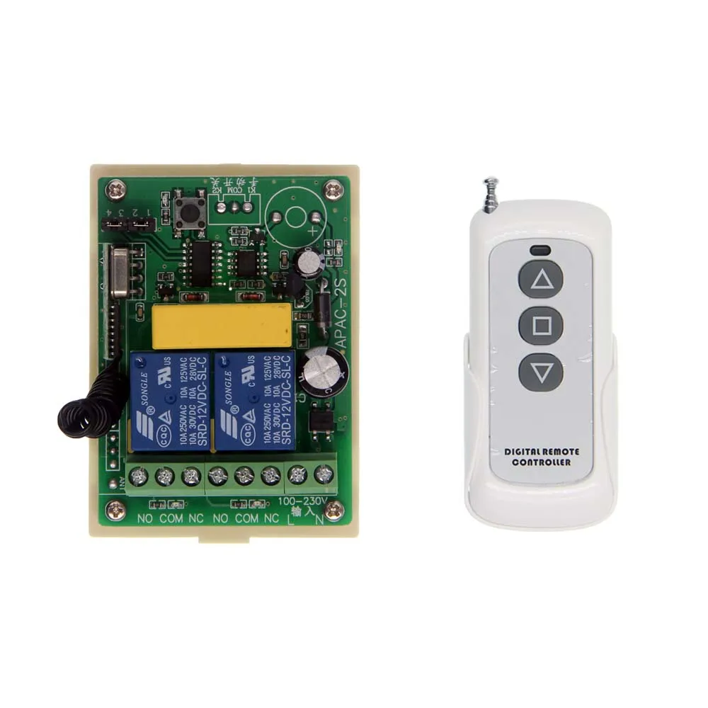 

AC 110V-220V 500m Motor Remote Switch Controller Motor Screen Forwards Reverse Up Down Wall Transmitter