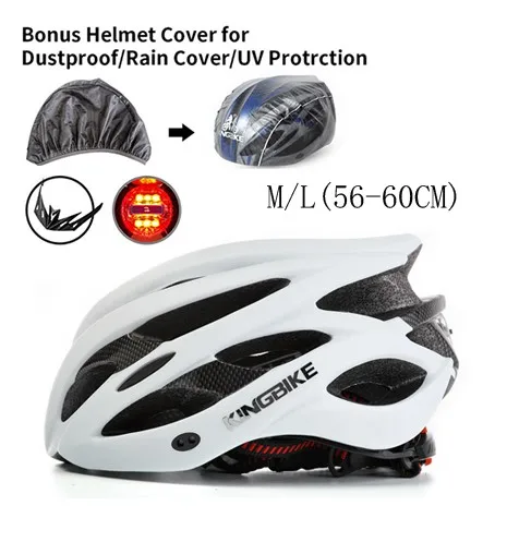 KINGBIKE матовый велосипедный шлем MTB дорожный велосипедный шлем для женщин и мужчин Casco Ciclismo сверхлегкие шлемы велосипедный шлем в форме черепа Ciclismo - Цвет: J-629-W