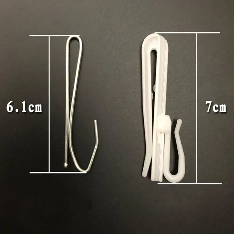 30 шт./лот, металлические крючки s-образной формы, шторная лента с универсальным крюком, аксессуары для занавесок, Висячие Крючки-карандаши со складками для окон-40