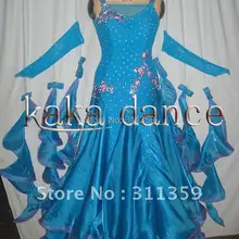 Конкурс танцевальный зал классические танец платье( каждый цвет, Ecah размер)- KAKA-B2014