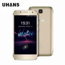 Original uhans a101s 5,0 ”hd quad core 3g smartphone 2g ram 16g rom mtk6580 android 6.0 8.0mp cam dual sim karten handy telefon