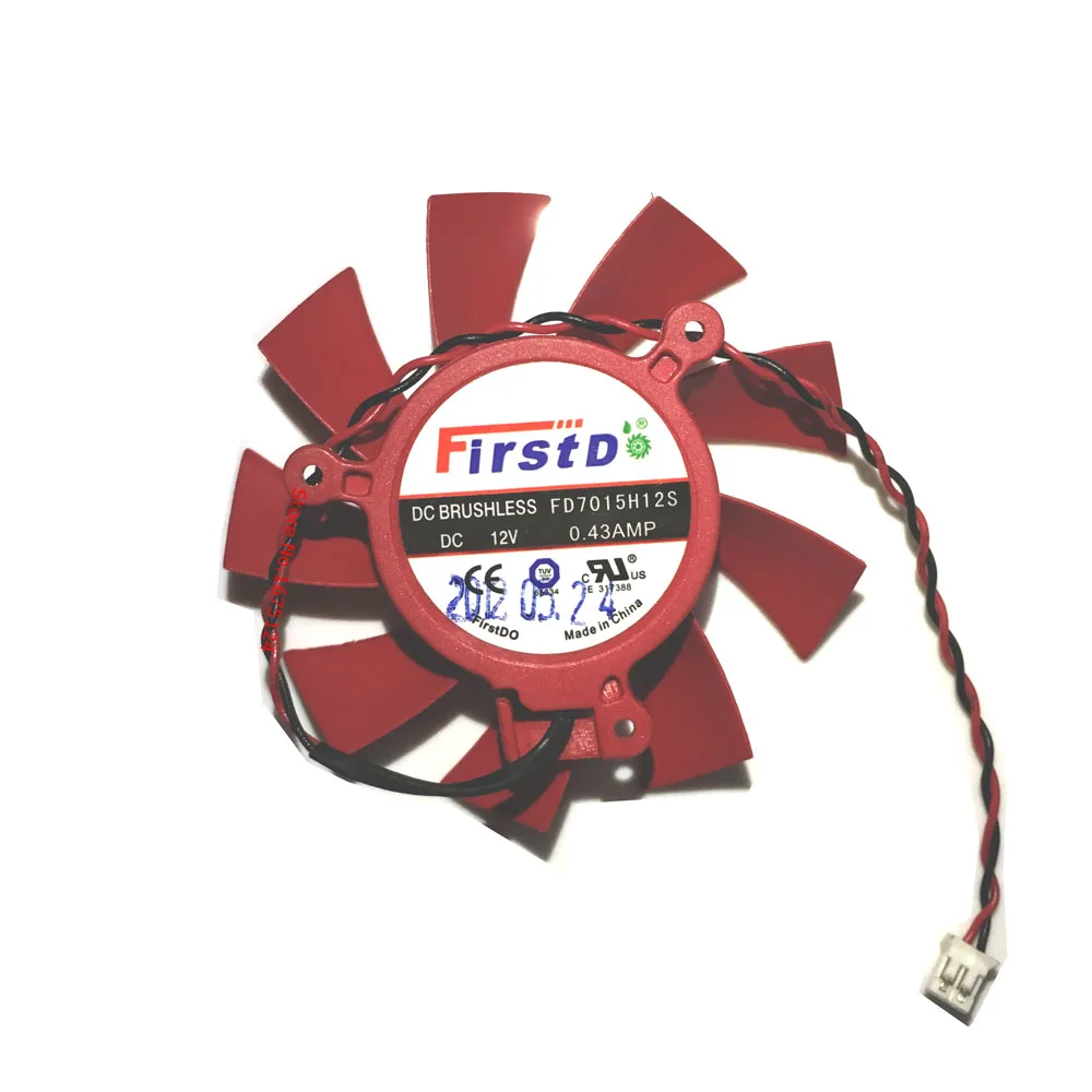 Computer Kühler grafikkarten Lüfter Für XFX HD5770 HD 5770 VGA Karten kühlung (FD7015H12S 65mm 0.43AMP 2 linien) Online
