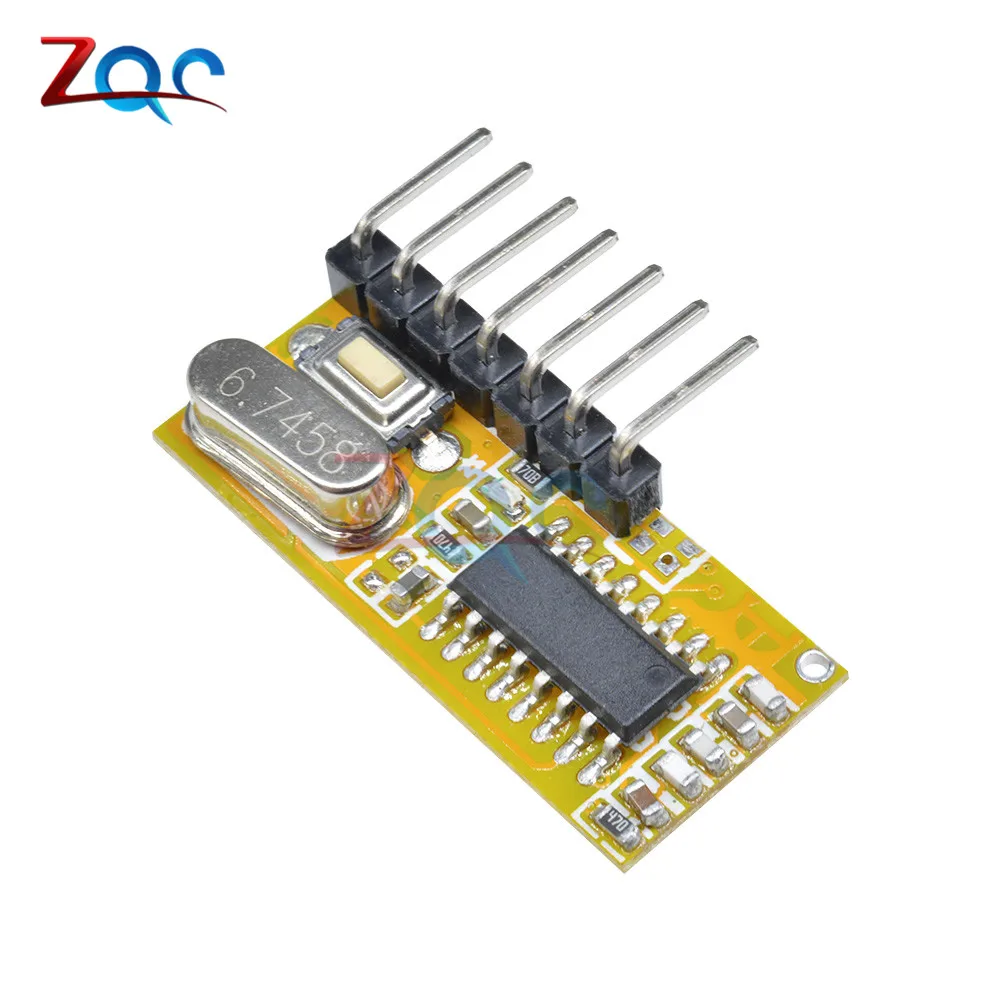 

RXC6 433Mhz Superheterodyne Wireless Receiver PT2262 Code Steady for Arduino AVR Diy Electronic Module Diy Kit PCB Board