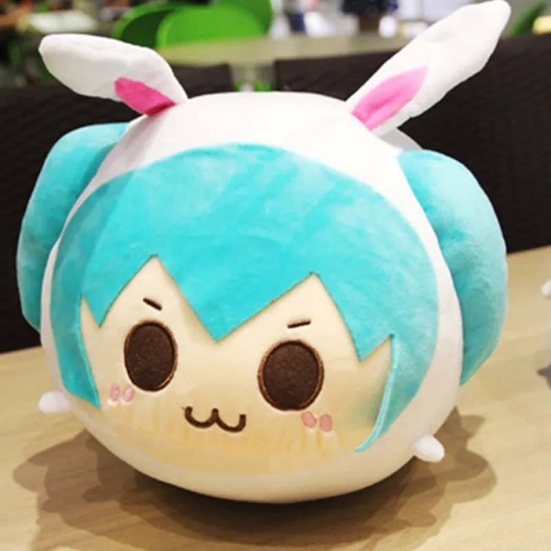 

VOCALOID Hatsune Miku Rabbit Cute Cosplay Plush Pillow Toy Soft Stuffed Animal Doll Figure plush Doll Baby Christmas Gifts