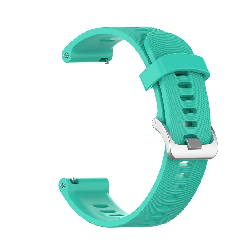 20 мм силиконовый ремешок для часов Garmin Forerunner 245 м 245 Смарт-часы браслет спортивный сменный Браслет ремешок Correa - Цвет: Mint green